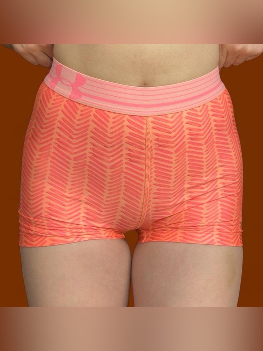 Under Armour Pink/Coral Seamless Athletic shorts